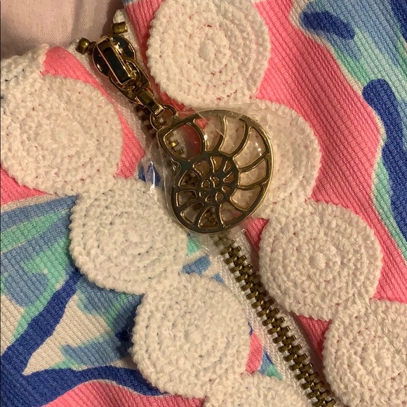 Lilly Pulitzer Pink Dress with Blue Shells, NWT - Picture 4 of 7